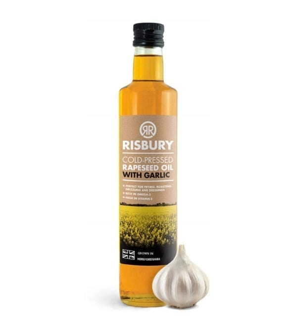 Risbury Cold Pressed Natural Rape Seed Oil With Garlic 250ml